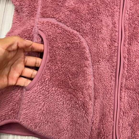 Classic Concepts Reversible Fleece Jacket Women's Mauve/Pink Full Zip Size L - Picture 6 of 8